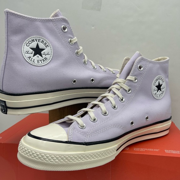 Converse Men’s A02754C
CHUCK 70 HI
VAPOR VIOLET/EGRET High-Top Sneakers Purple - Picture 9 of 16